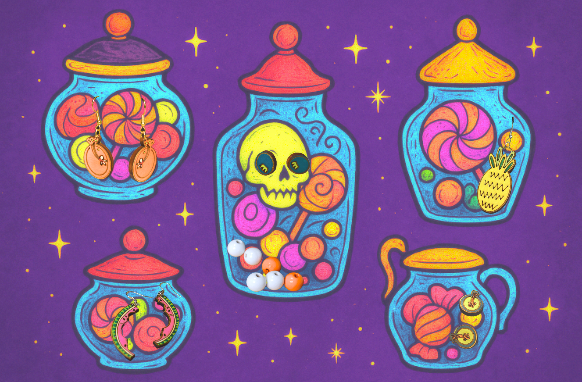 Jar of Sickly Sweets Jewelry
