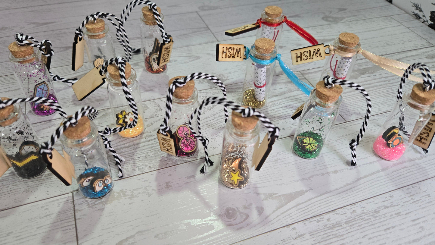 Wish & Wonder Potion Bottle Wish Bottle Spell Jar Charm Vial Magic Bottle Intent Bottle Magic Tonic