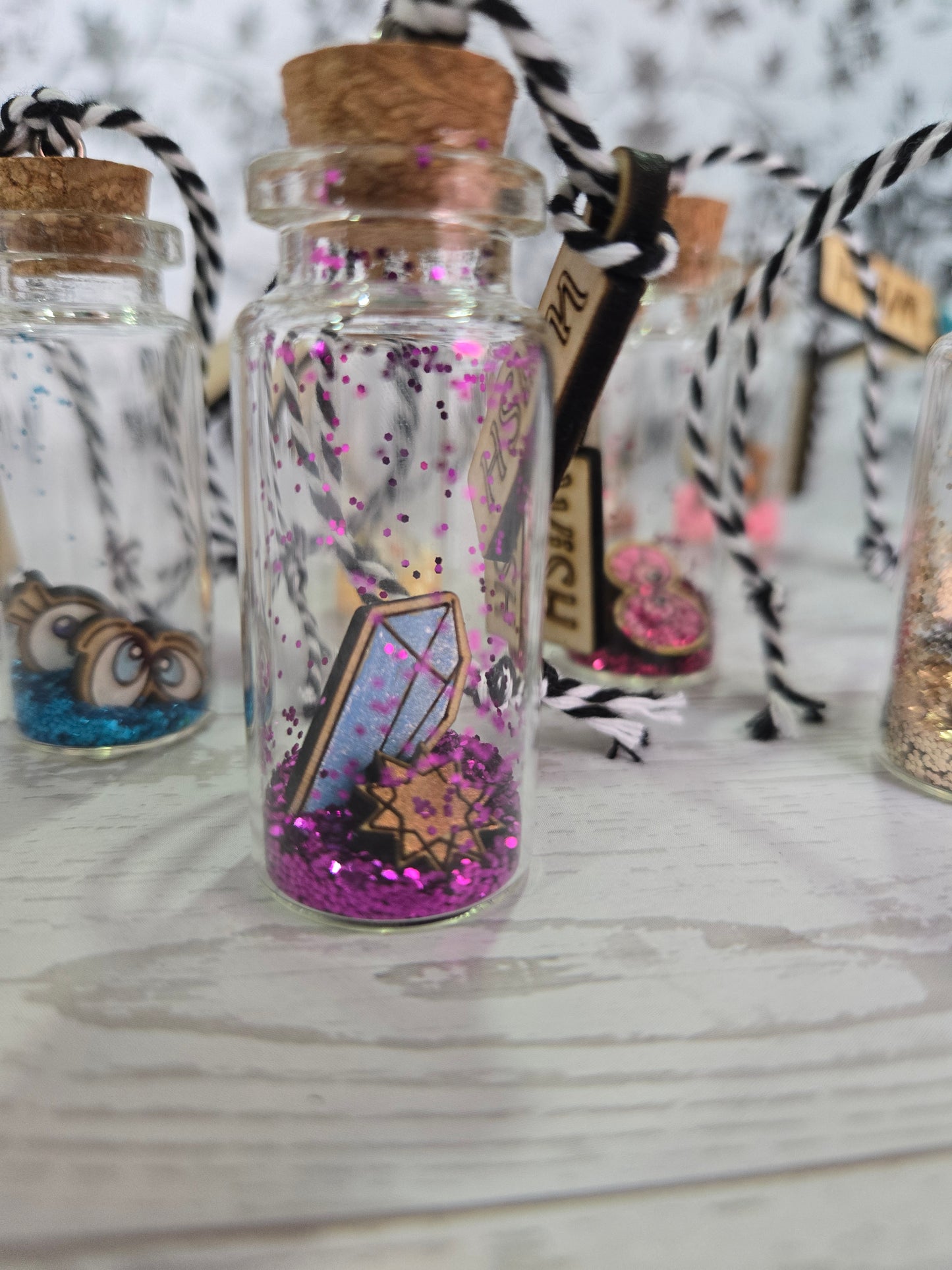 Wish & Wonder Potion Bottle Wish Bottle Spell Jar Charm Vial Magic Bottle Intent Bottle Magic Tonic