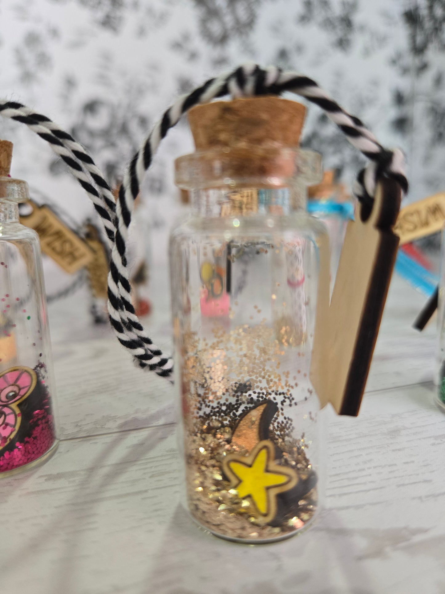 Wish & Wonder Potion Bottle Wish Bottle Spell Jar Charm Vial Magic Bottle Intent Bottle Magic Tonic