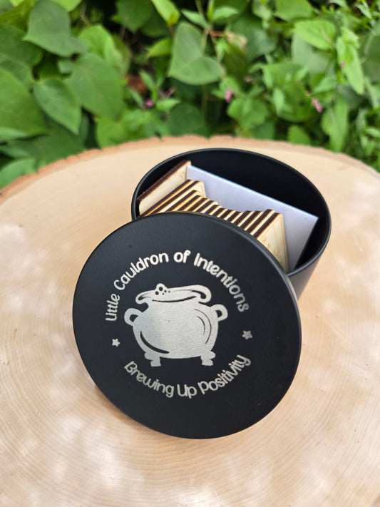 Little Cauldron of Intentions Prayer Cards Intention Cards Positive Vibes
