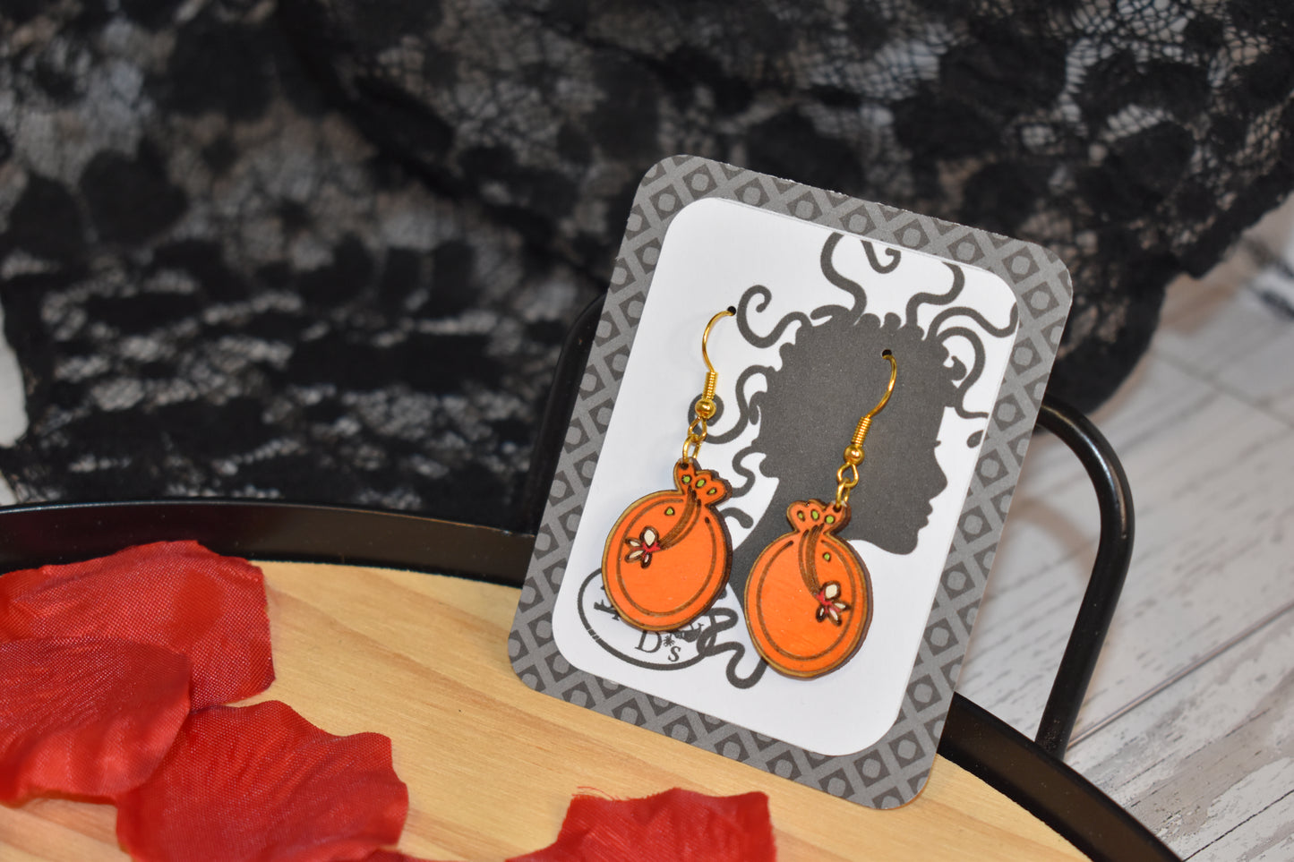 Orange Berry Earring