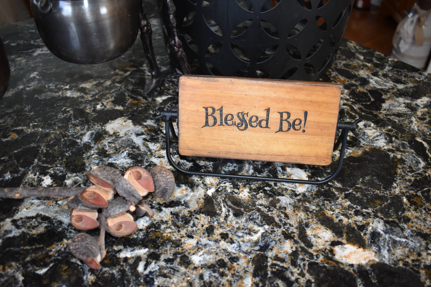 Kiss My Broom Desk / Flip Sign