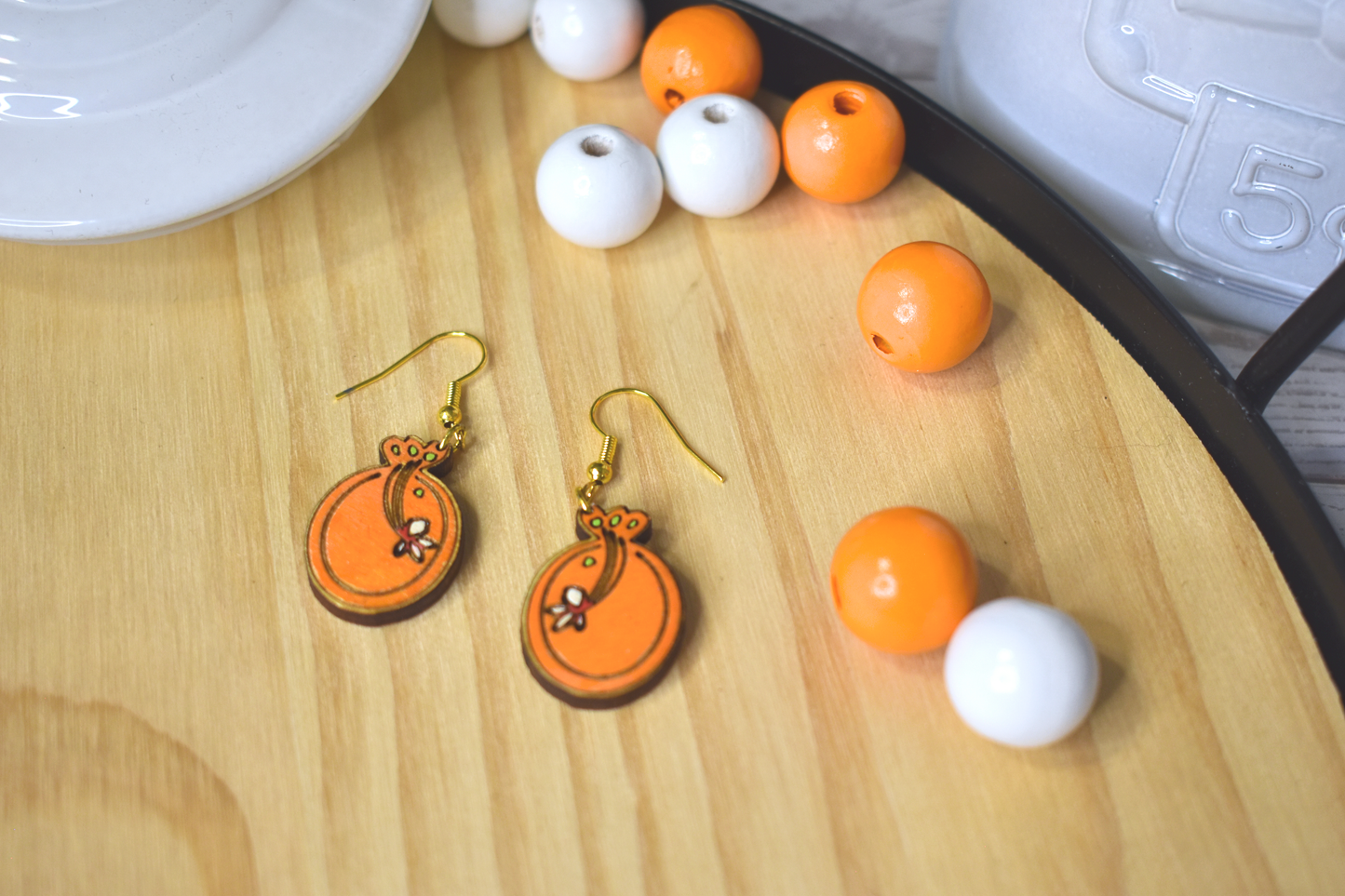 Orange Berry Earring