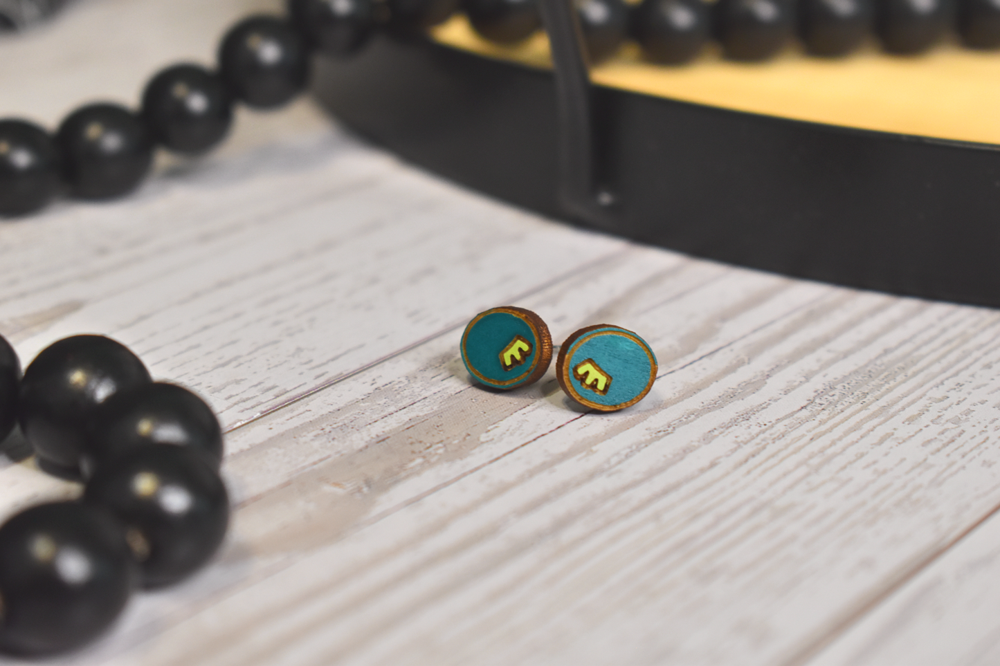 Teal Berry Earring