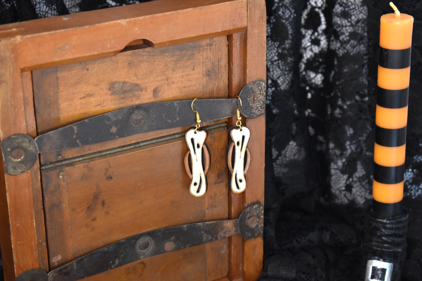 Golden Bones Earring